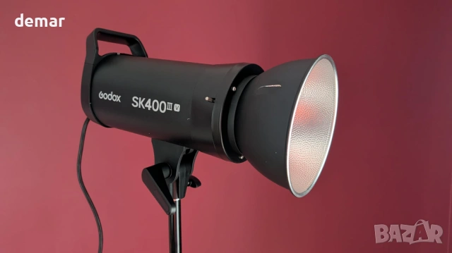Godox SK400III-V 400Ws студийна светкавица-стробоскоп, GN65 5700K, 10W, снимка 9 - Светкавици, студийно осветление - 54690245