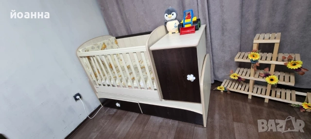 бебешко легло 3 в1, снимка 2 - Бебешки легла и матраци - 55253332