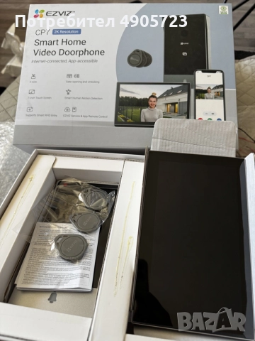 Видео домофон  EZVIZ CP7 2K Smart Home Video Doorphone , снимка 6 - Комплекти за видеонаблюдение - 55509032