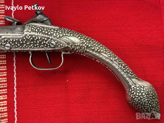 Сребърен Артаутски Пищов, снимка 8 - Антикварни и старинни предмети - 55595852