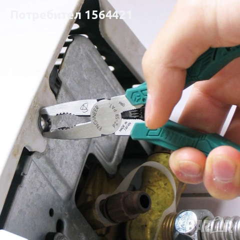 Клещи за развиване на повредени винтове ENGINEER PZ-58, Япония, снимка 8 - Клещи - 55239465
