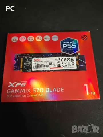 XPG GAMMIX S70 Blade 1TB NVMe SSD (PCIe Gen4 x4) 100% като нов 63 дни