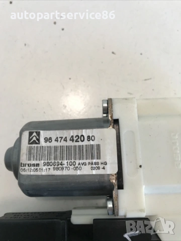 Мотор за стъкло за предна лява врата за Citroen C4 (2005) 9647442080, снимка 2 - Части - 54540126