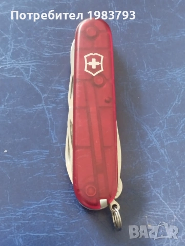 Victorinox,прозрачен с ножица,като нов., снимка 5 - Ножове - 54833832