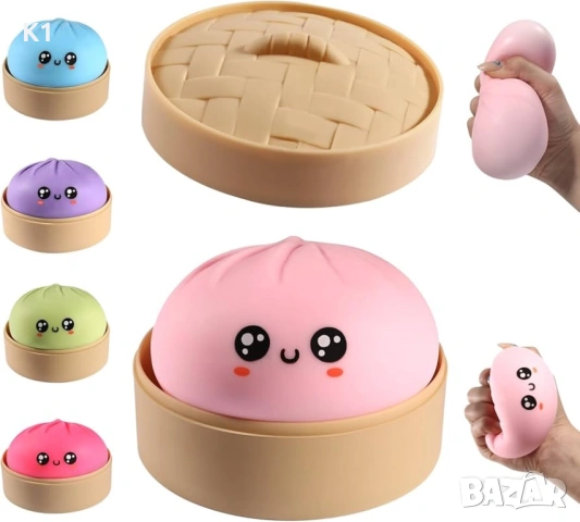 Dumplings Squishy, Дъмплинг Скуиши Китайски хляб Dumpling/Дъмплинг, снимка 2 - Образователни игри - 54478617