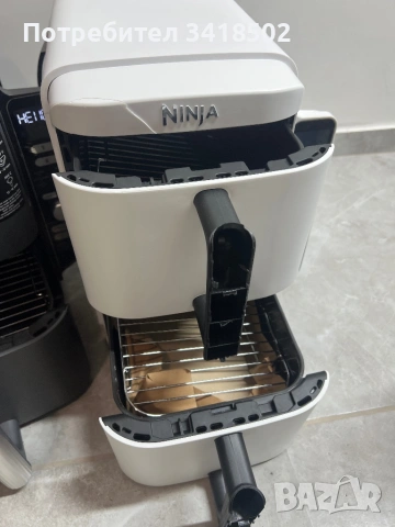 Фритюрник с горещ въздух Ninja Double Stack XL Air Fryer 9.5L (SL400EUCP), снимка 3 - Фритюрници - 54813328