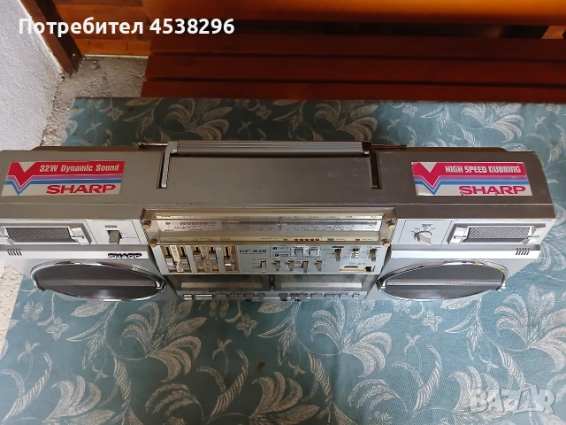 Продавам касетофон SHARP GF-575Z, снимка 2 - Радиокасетофони, транзистори - 55267861