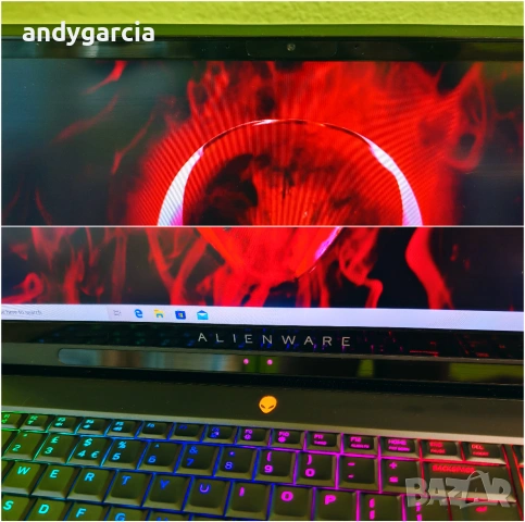 NVidia RTX 2080 8GB 190W/Core i9 - 9900K/16GB RAM/256GB SSD+1TB/17.3 144hz IPS/Dell Alienware AREA51, снимка 13 - Лаптопи за игри - 54741978