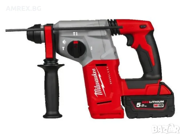 Акумулаторен перфоратор Milwaukee M18 18V – 2.3 J, 2x5Ah