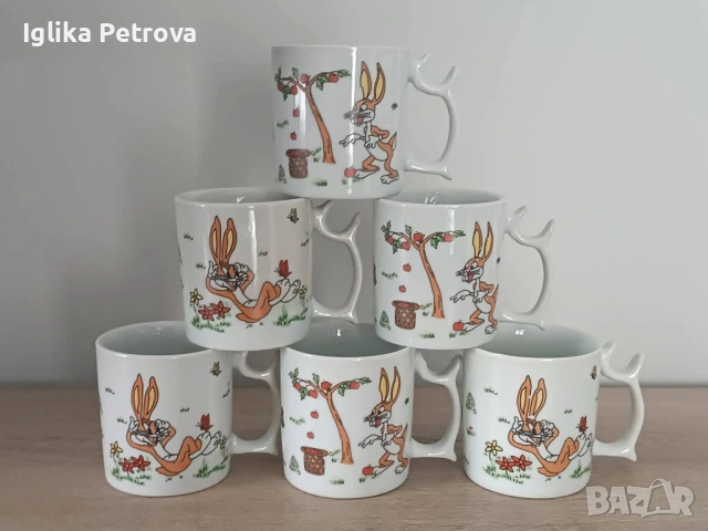 Порцеланови чаши с детски мотив , снимка 5 - Чаши - 54595061