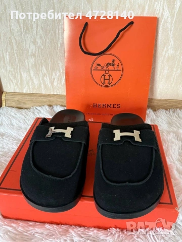 Дамски чехли Hermes размер 39 , снимка 3 - Чехли - 55104591