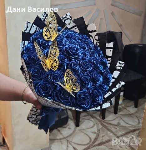 Букет от 36 сатенени рози