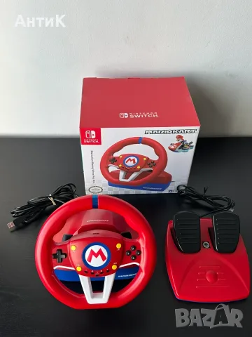 Волан с Педали Mario Kart Hori Nintendo Swith, снимка 2 - Nintendo конзоли - 55690644