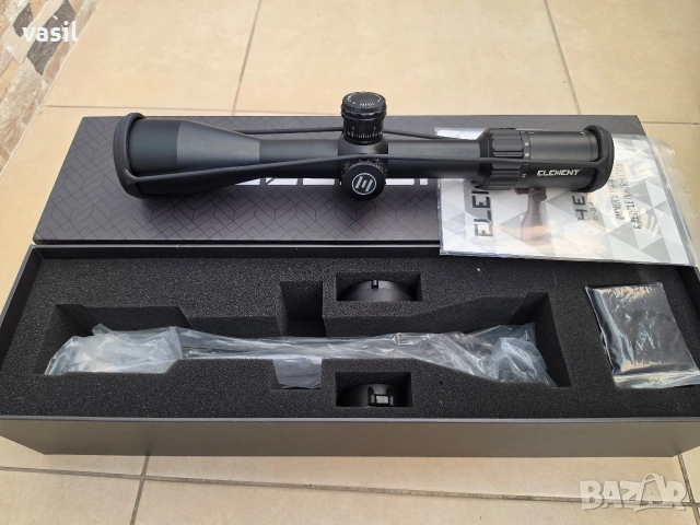 Оптически прицел Element Optics Helix 6-24x50 FFP – с подарък монтажи за Picatinny 20 mm , снимка 2 - Оборудване и аксесоари за оръжия - 55078921
