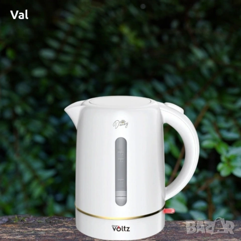Електрическа кана Oliver Voltz Daisy, 2200W, капацитет 1,7 литра, снимка 4 - Кани - 54922643
