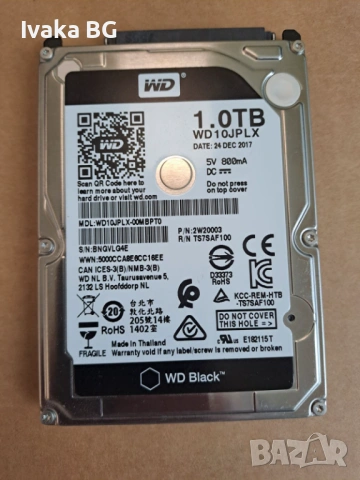 1TB 2.5" HDD, снимка 2 - Твърди дискове - 54074487