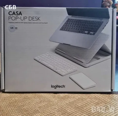 Logitech Casa Pop-up Desk , снимка 5 - Клавиатури и мишки - 55355322