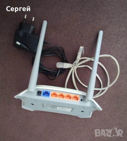 Безжичен рутер TP-Link TL-WR840N WiFi роутер скорост 300 Mbps, Ver: 6.1, снимка 2 - Рутери - 55229125
