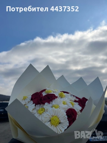 Букети от сатен, снимка 2 - Изкуствени цветя - 54112734