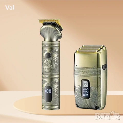 Професионален комплект тример и самобръсначка 2 в 1 VGR V-649 с метален корпус и луксозен дизайн, снимка 3 - Тримери - 54889778