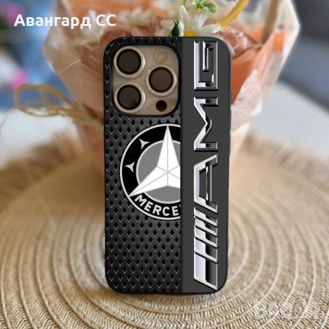 Силиконов Калъф за iPhone с лого Mercedes, снимка 2 - Калъфи, кейсове - 54611185