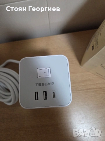 Вертикален разклонител тип кула Tessan (модел TPS03-DE), снимка 2 - Други стоки за дома - 54476948