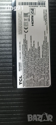 Main board - 40-R51MPD-MAC2HG RT2851M RT2851A TV TCL 50HG60E , снимка 4 - Части и Платки - 54134631