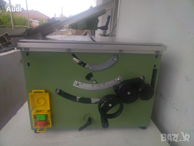 Стационарен циркуляр ELECTRA BECKUM, Ф 220 mm,1700 W Комплект с водач, ъгломер и диск, снимка 6 - Циркуляри - 54547339
