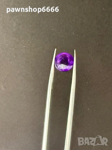 Естествен аметист кабошон – 5.785 ct – Наситен виолетов цвят, снимка 14 - Други - 54845634