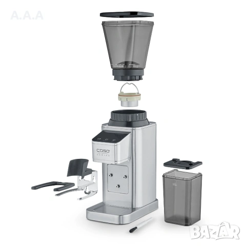 Кафемелачка с контейнер за събиране и държач за портафилтър CASO BaristaChef 150W, снимка 5 - Кафемашини - 54421279