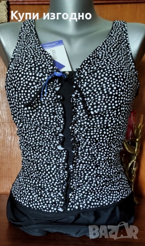Красив цял бански PLUS SIZE 2XL. Нов