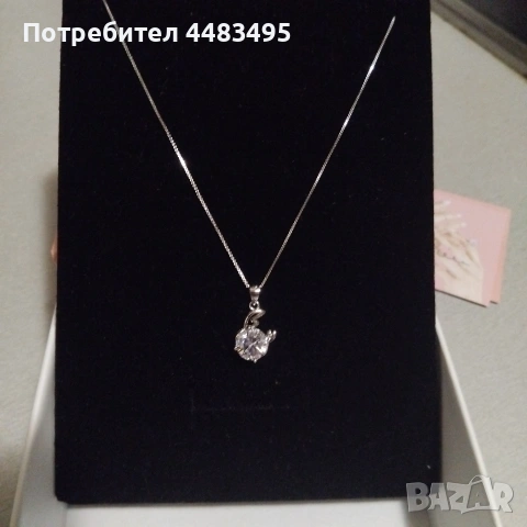 Сребърно колие Silenti, снимка 2 - Колиета, медальони, синджири - 54743186