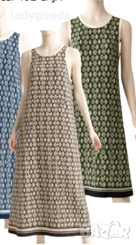 Рокли - летни,плажни с Лен.Модел R 13., снимка 3 - Рокли - 54265388