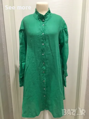 TIFFANI Italy 100% лен рокля S/M, снимка 4 - Рокли - 53573944