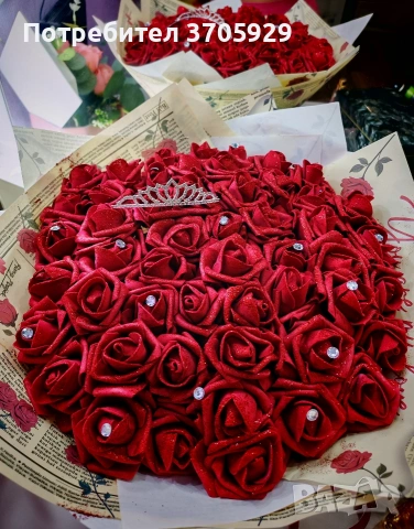 Букет от вечни рози