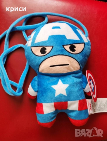 Captain America Marvel Miniso детска мека играчка чанта 23см Miniso