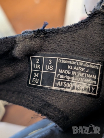 детски сандали Dr. Martens Junior Klaire Coated Glitter Velcro номер 34, снимка 8 - Детски сандали и чехли - 54769488