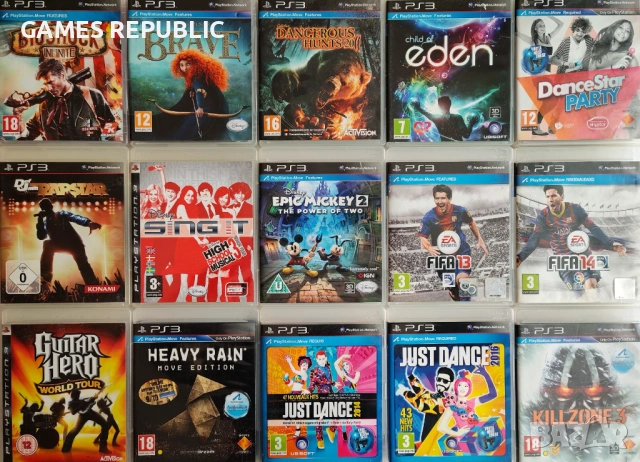 ХИТ MOVE/МУУВ игри за PlayStation 3/PS3/ПС3/Плейстейшън 3