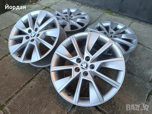 ОРИГИНАЛНИ джанти 17 ' цола 5x100 57,1 Skoda Kamiq Scala Fabia / Шкода Камик Скала Фабиа, снимка 2 - Гуми и джанти - 54598269