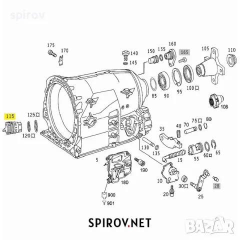 Букса автоматична скоростна кутия Mercedes 722.6 5G-Tronic, снимка 3 - Части - 55701192
