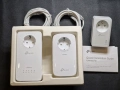 Комплект TP Link Powerline AV 1300 kit + 3бр Tp link Extender удължители за Wifi, снимка 2