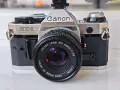 Лентов фотоапарат Canon AE-1, снимка 2