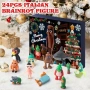 Нов Адвент календар Brainrot Toys 24 броя колекционерски фигурки играчки деца подарък коледа, снимка 3