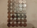 Английски Монети 50 Английски Пенса Голяма Колекция , снимка 4