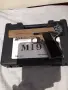 Метален Airsoft пистолет с Блоубек ,на Грийн Газ , цвят - бежов, снимка 1