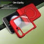 Червен Калъф за Samsung Galaxy Z Flip5 с въртящ се пръстен и стойка, снимка 8