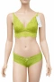 Дамско долнище Hunkemöller - размер M, зелено с дантела, снимка 3