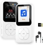 MP3 плейър в ретро стил с Bluetooth 5.3, мини музикален плейър 64 GB с високоговорител, бял, снимка 1