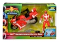 Играчка мотор с фигурка Red Ranger – Power Rangers Tyrannosaurus Battle Bike, снимка 1