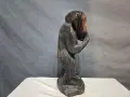 Африканска Дърворезба Маймунка , снимка 3